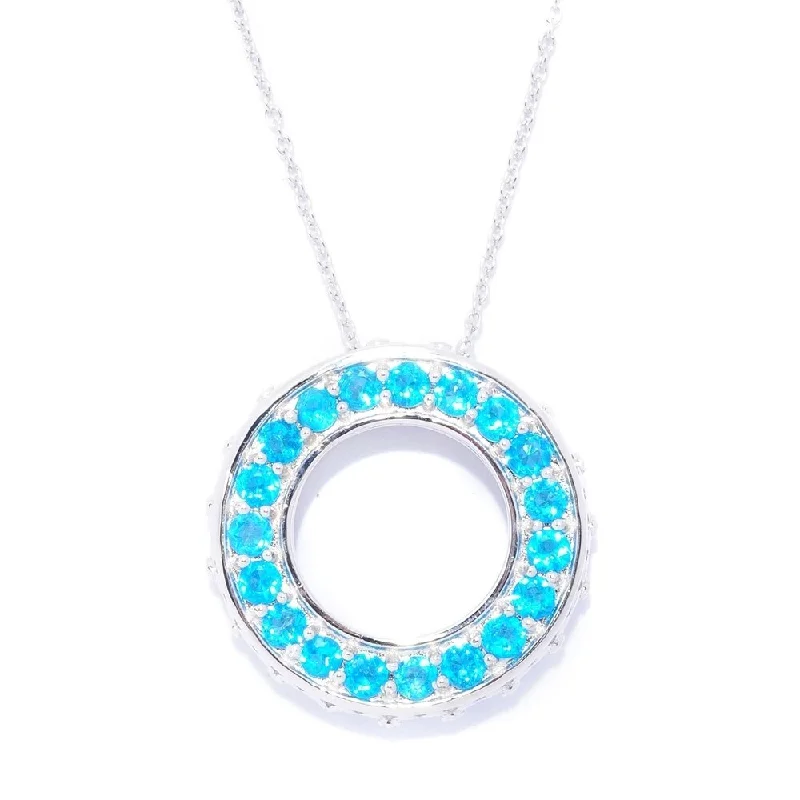 Stretch cord necklaces-Exotic Apatite Circle of Life Necklace