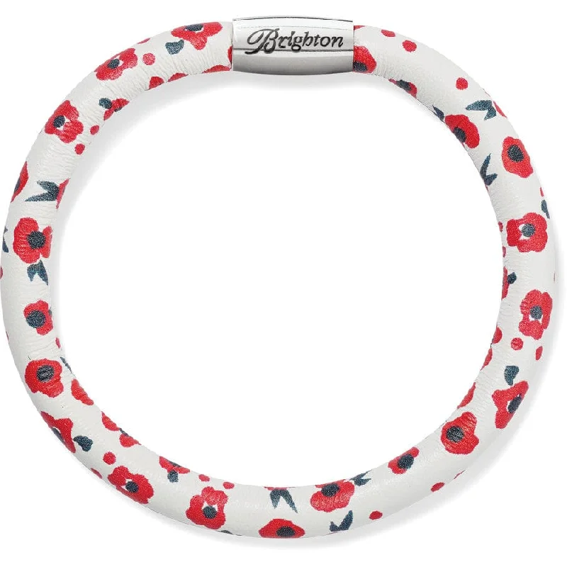 Java tile bangles-Field Of Poppies Woodstock Bracelet