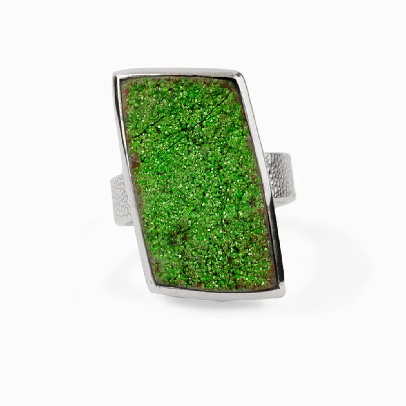 Uvarovite Garnet Ring