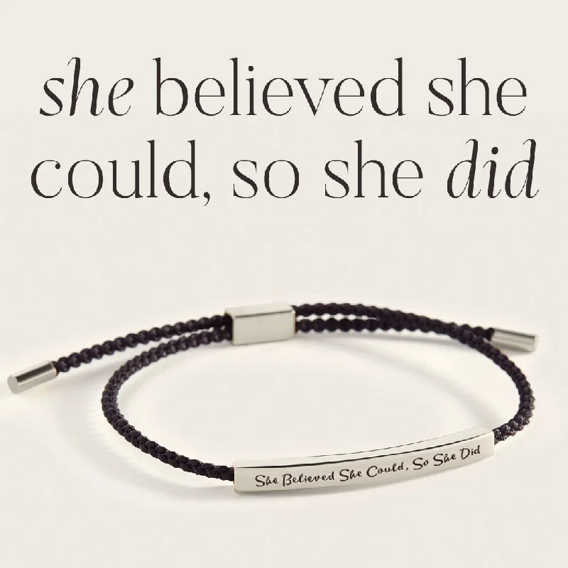 Mystic eye bangles-She Believed She Could, So She Did Inspire Bracelet