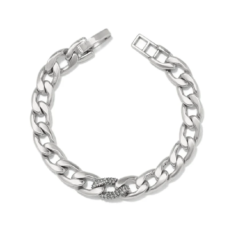 Secure clasp bangles-Cleo Pave Link Bracelet