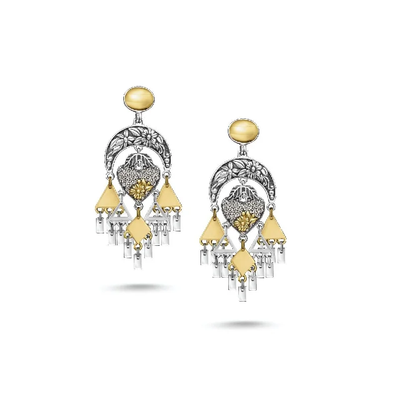 Crystal-twisted earrings-Fallahy Floral Earrings