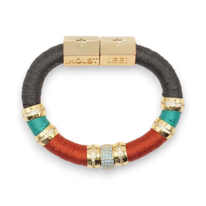 Gem stack bangles-HOLST + LEE - LUXE COLORBLOCK BRACELET