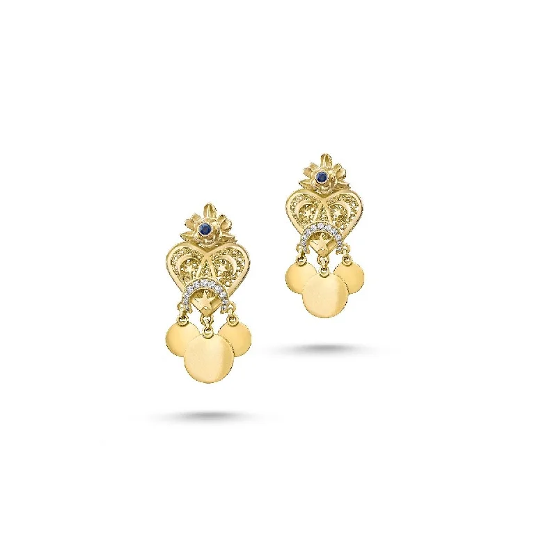 Topaz stud earrings-Ghalia Earrings