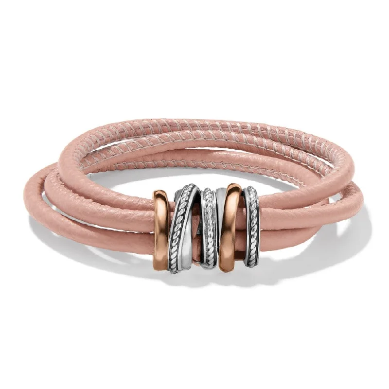 Light clay bangles-Neptune's Rings Two Tone Bracelet