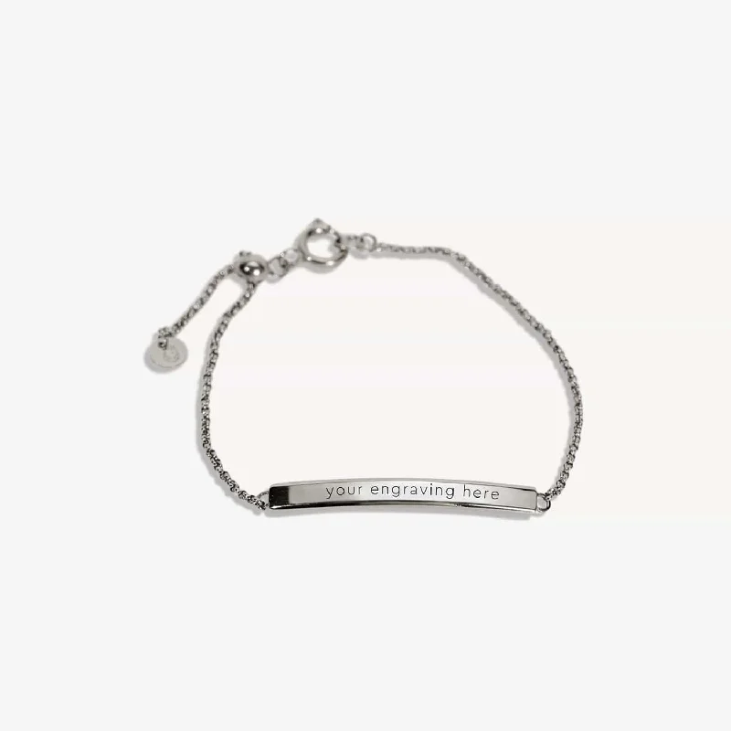 Textured metal bangles-The Engravable Bar Bracelet