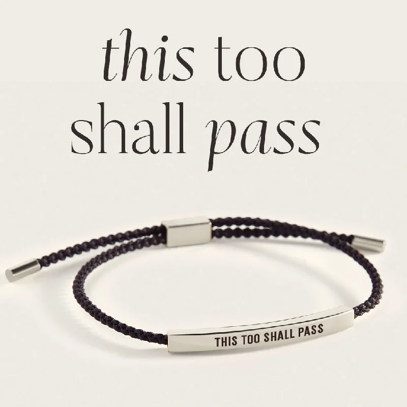 Loop charm bangles-This Too Shall Pass Inspire Bracelet