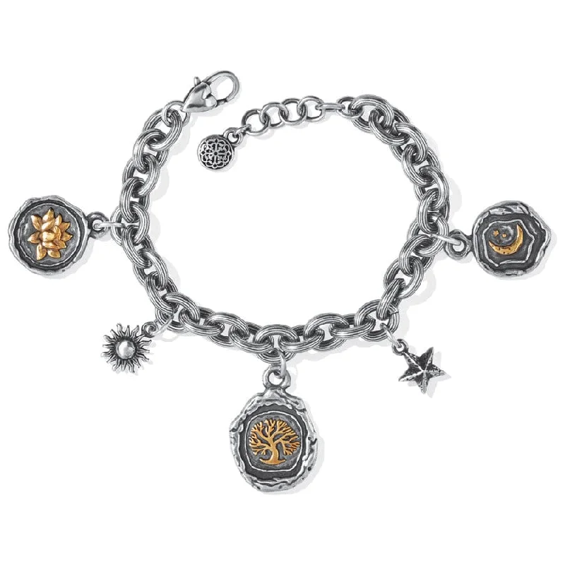 Faith charm bangles-Ferrara Virtue Charm Bracelet