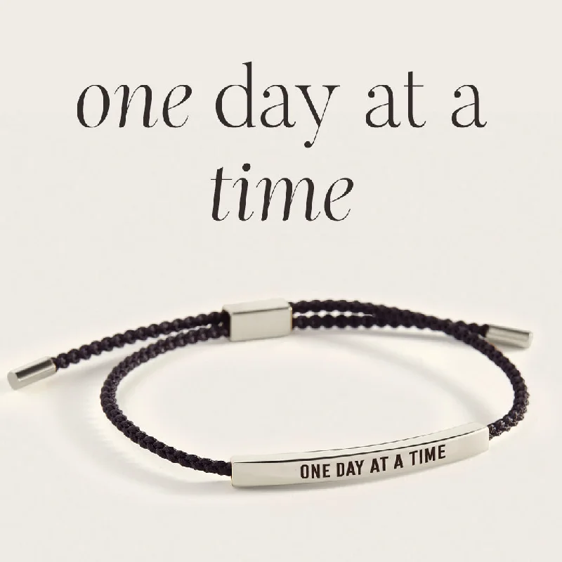 Flex thread bangles-One Day At A Time Inspire Bracelet