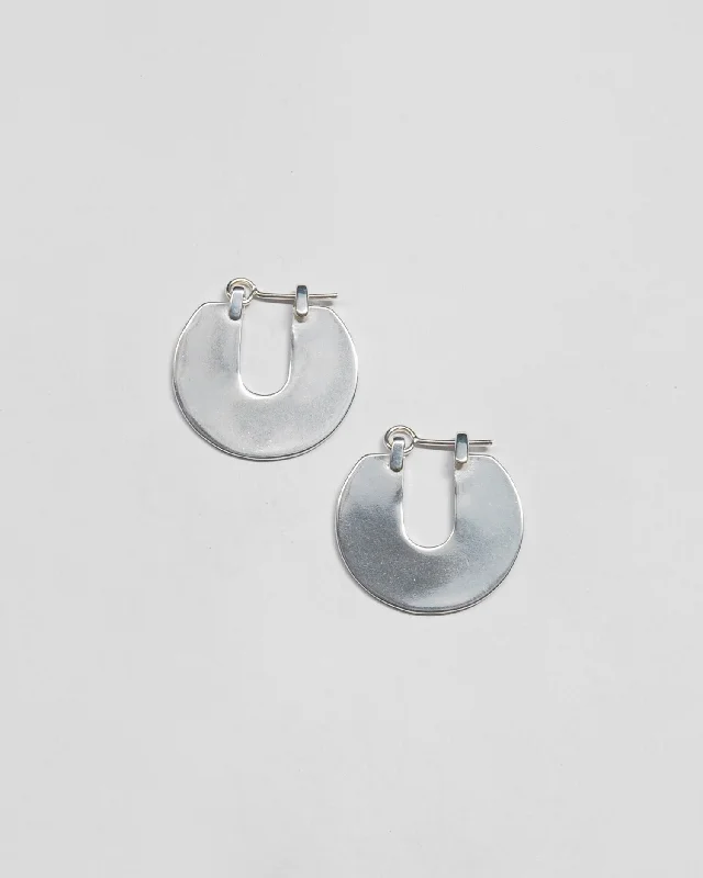 Layered drop earrings-Orbis Earrings in Silver