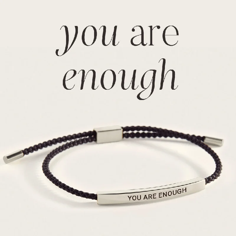 Layered chain bangles-You Are Enough Inspire Bracelet