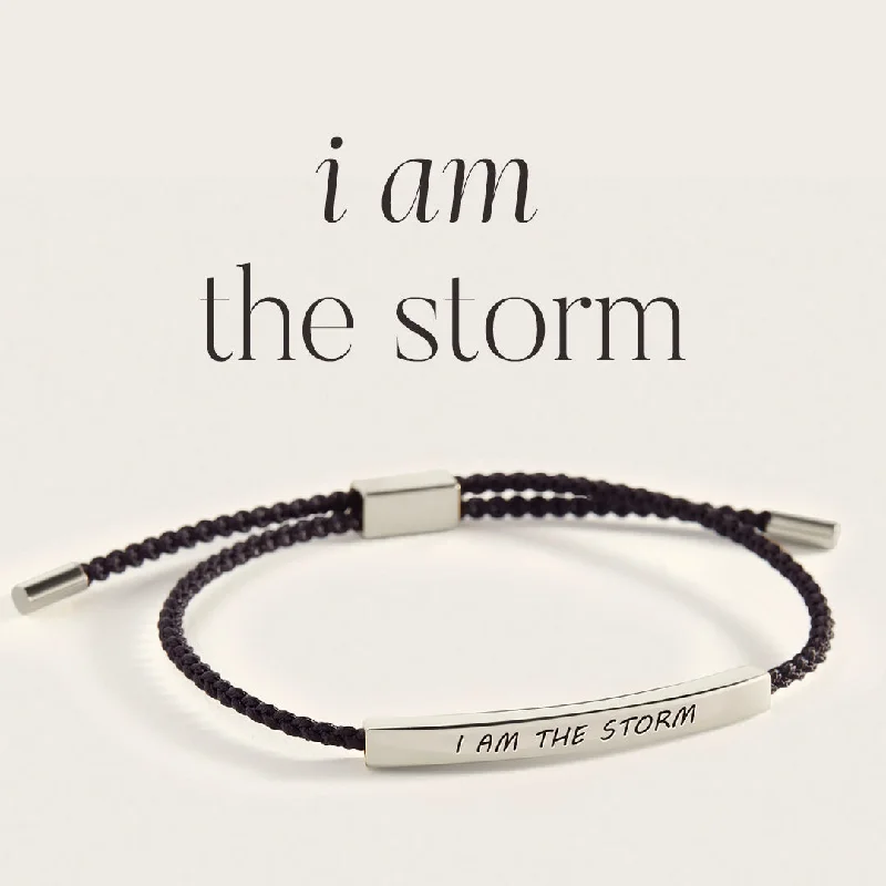 Coiled cord bangles-I Am The Storm Inspire Bracelet