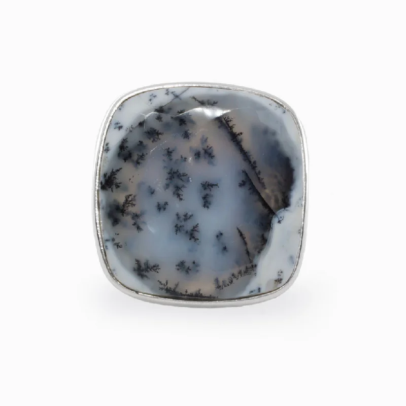 Dendritic Opal Ring