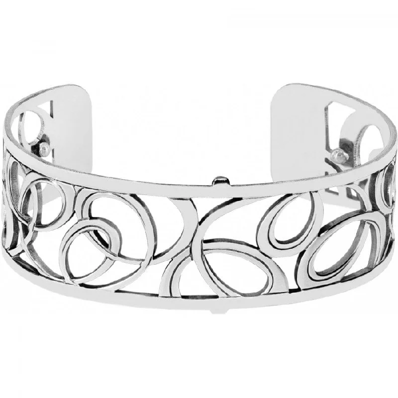 Lustrous silver bangles-Christo Vienna Narrow Cuff Bracelet