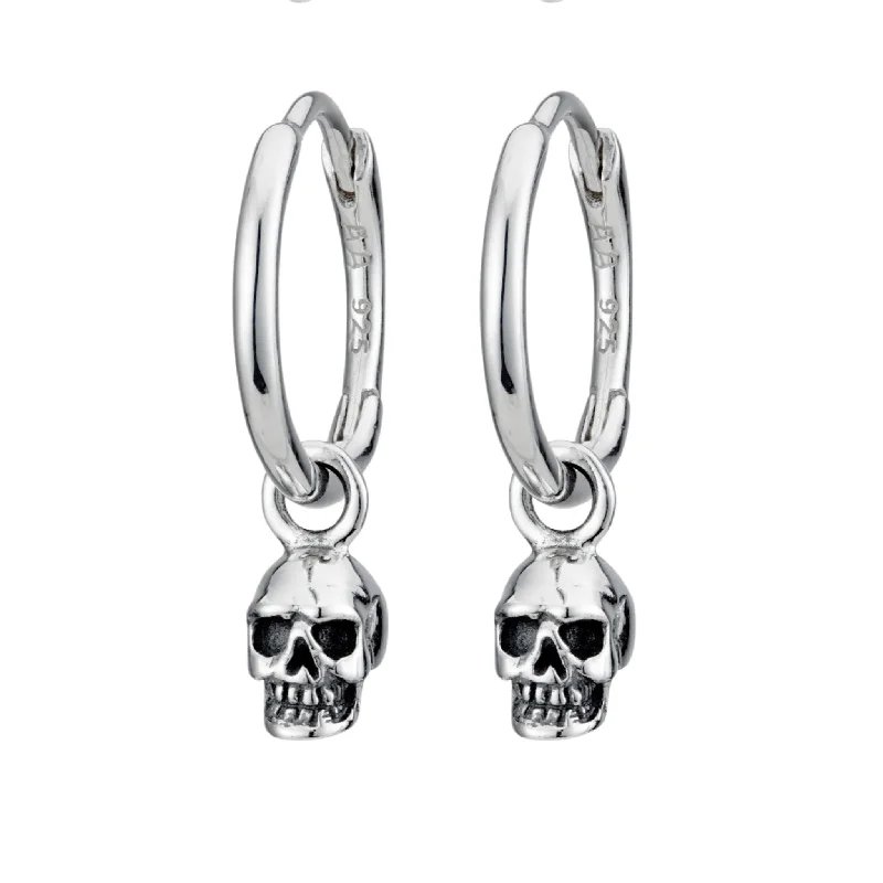 Retro clip earrings-IMMORTAL - Sterling Silver Hoops