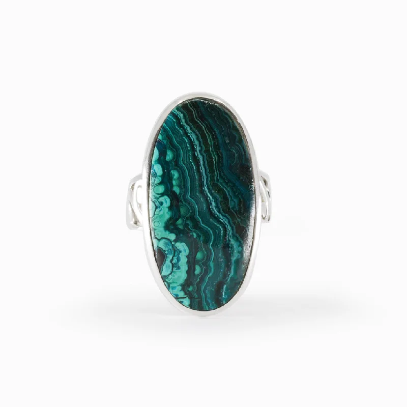 Chrysocolla Malachite Ring