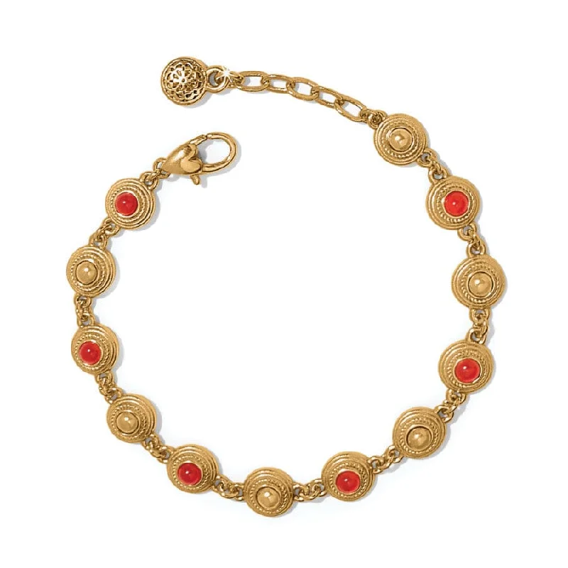 Multi-bead bangles-Venetian Gems Link Bracelet