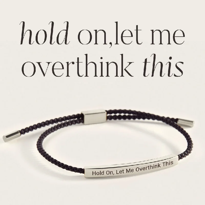 Topaz stone bangles-Hold On, Let Me Overthink This Inspire Bracelet