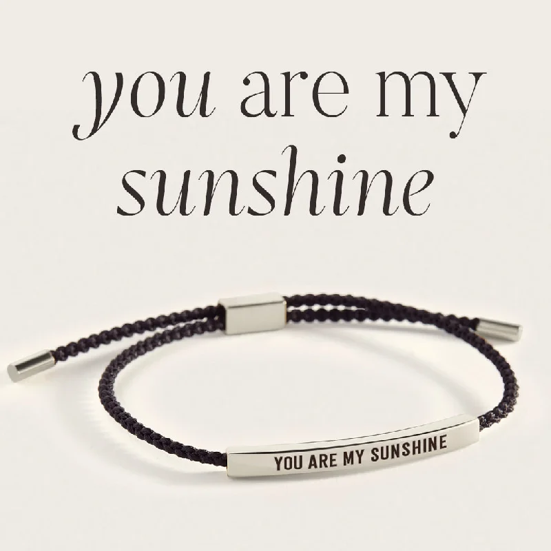 Spinel stone bangles-You Are My Sunshine Inspire Bracelet