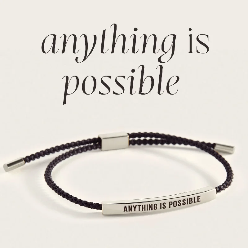 Swirl shape bangles-Anything Is Possible Inspire Bracelet