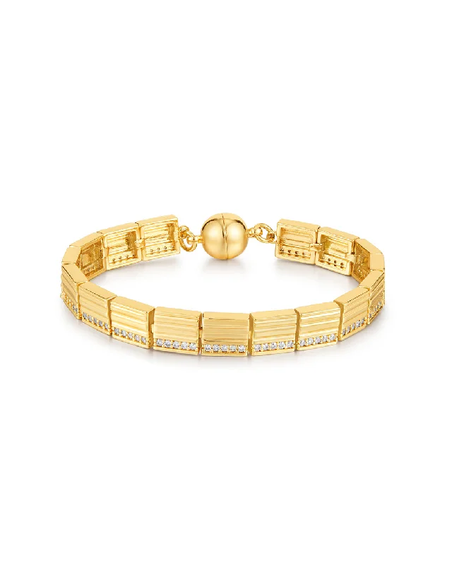 Flat knot bangles-The Cruz Link Bracelet