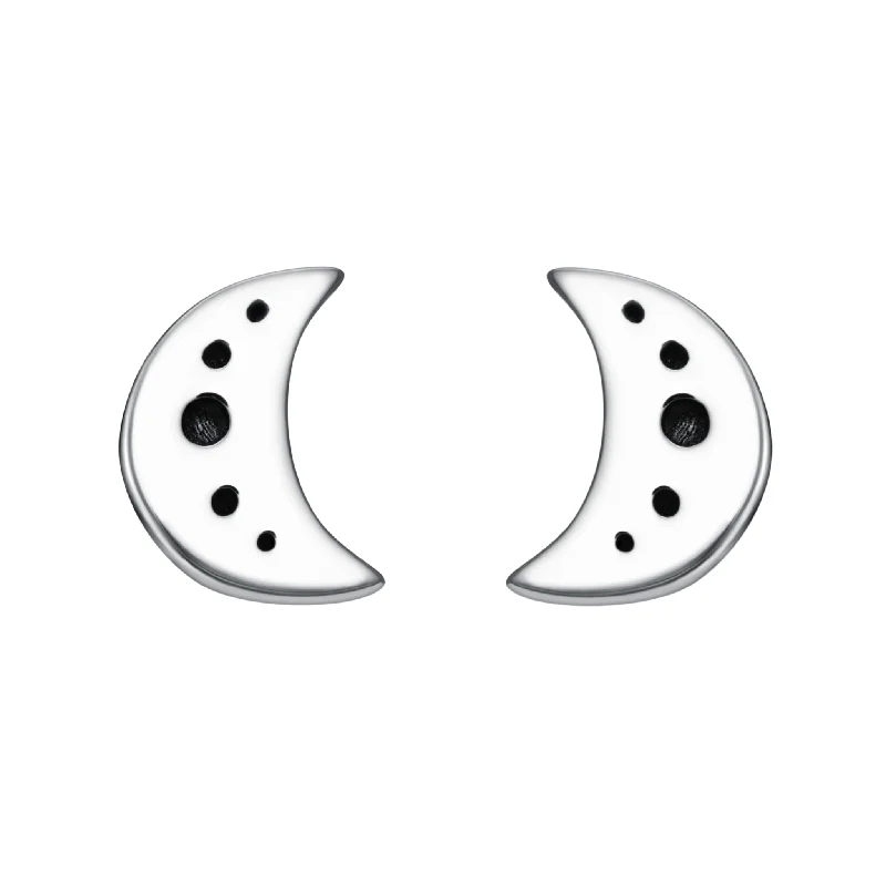 Surf theme earrings-LUNA - Sterling Silver Studs