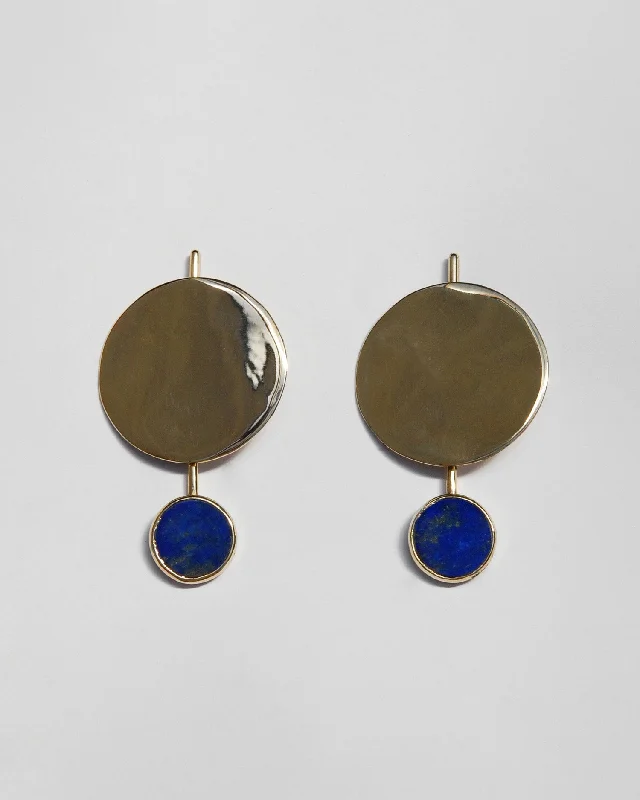 Square stud earrings-Filia Earrings in Lapis