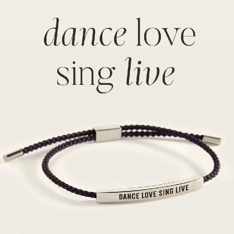 Slim pearl bangles-Dance Love Sing Live Inspire Bracelet