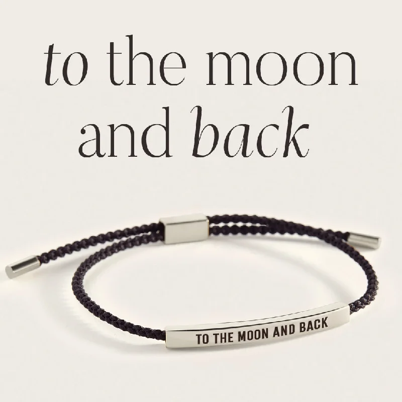 Light wood bangles-To The Moon And Back Inspire Bracelet