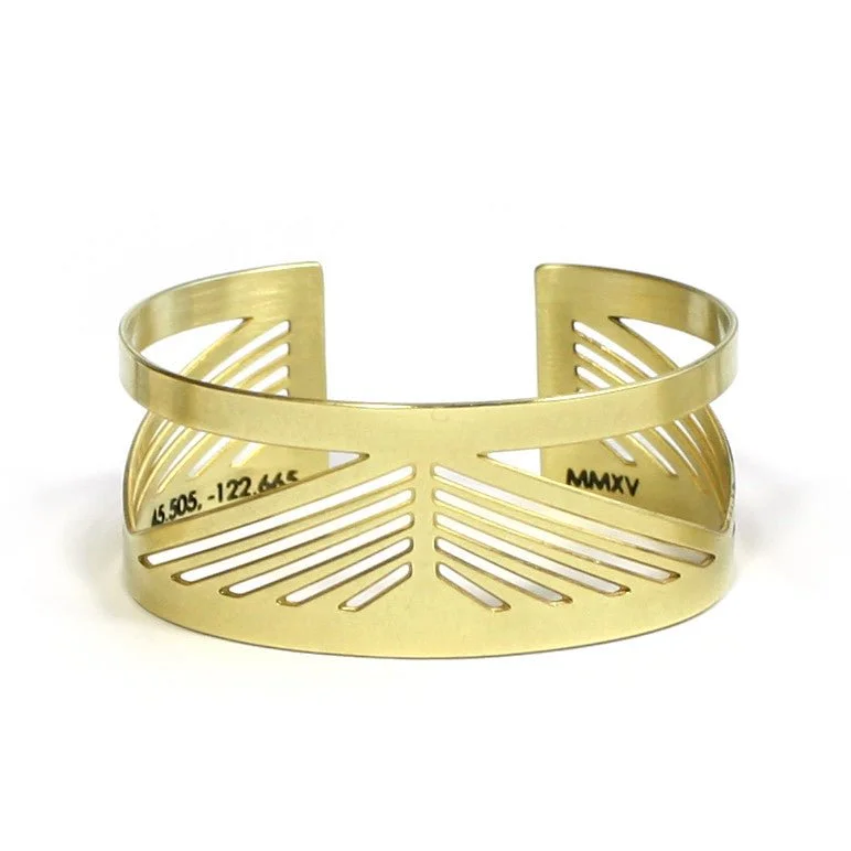 Radiant star bangles-Tilikum Crossing Cuff Bracelet