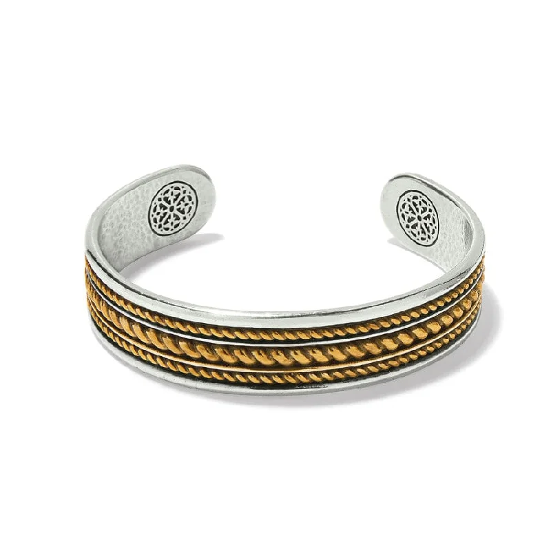 Tiny wing bangles-Monete Narrow Cuff Bracelet