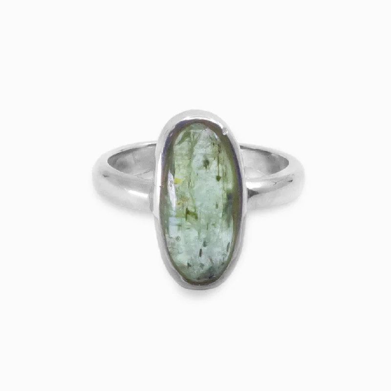 Green Kyanite Ring