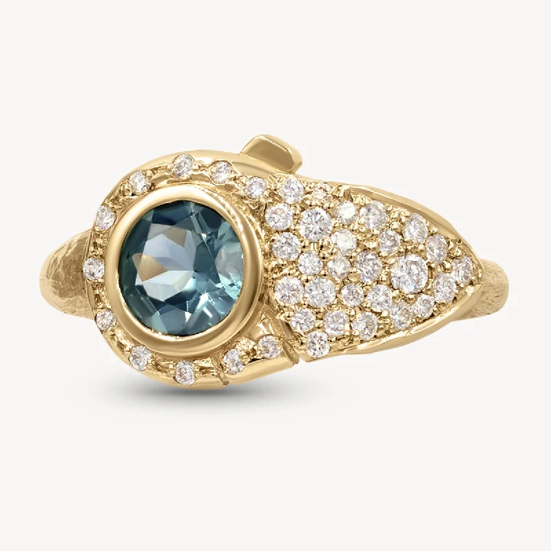 Birthstone Lock Ring