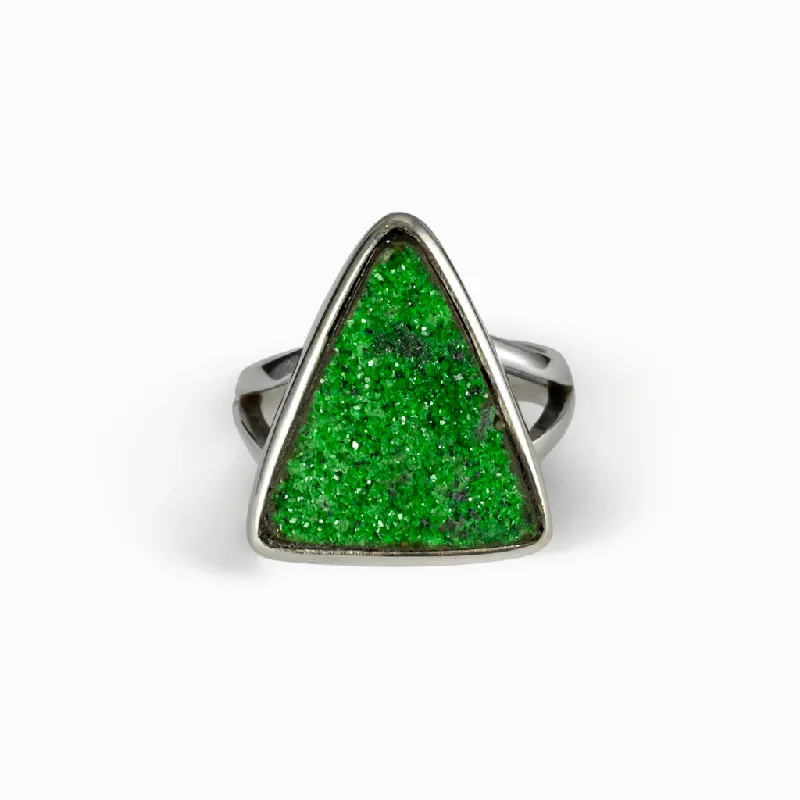 Uvarovite Garnet Ring