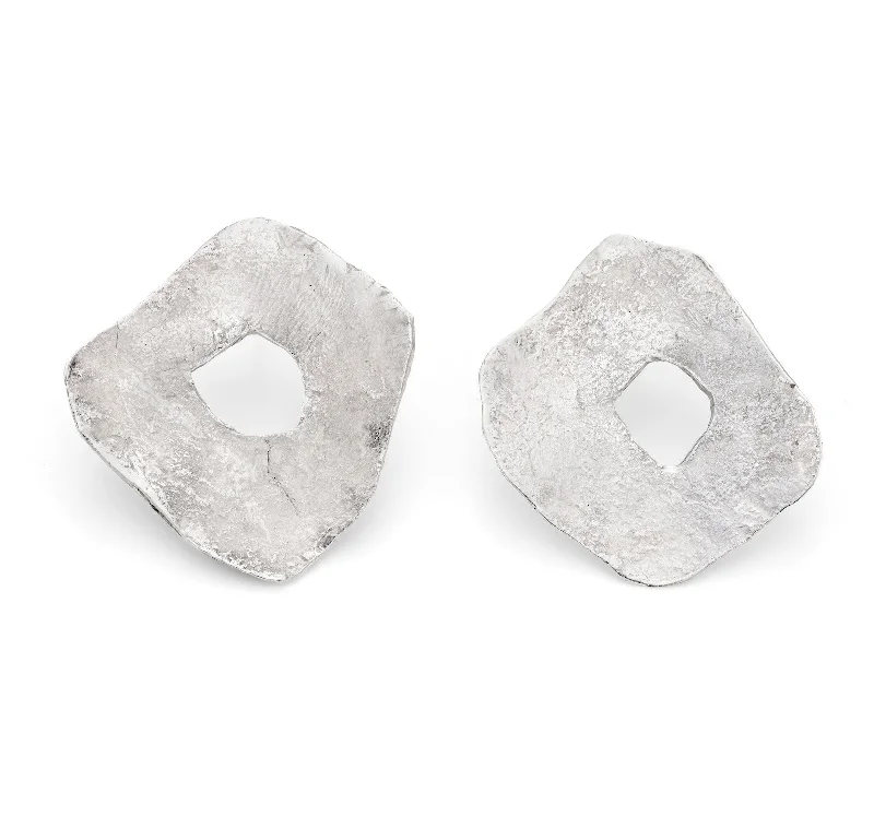 Smooth drop earrings-Holed Hepworth Studs