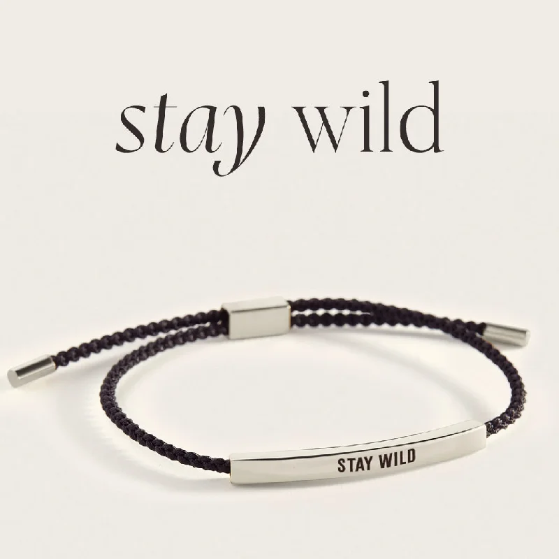 Cotton cord bangles-Stay Wild Inspire Bracelet