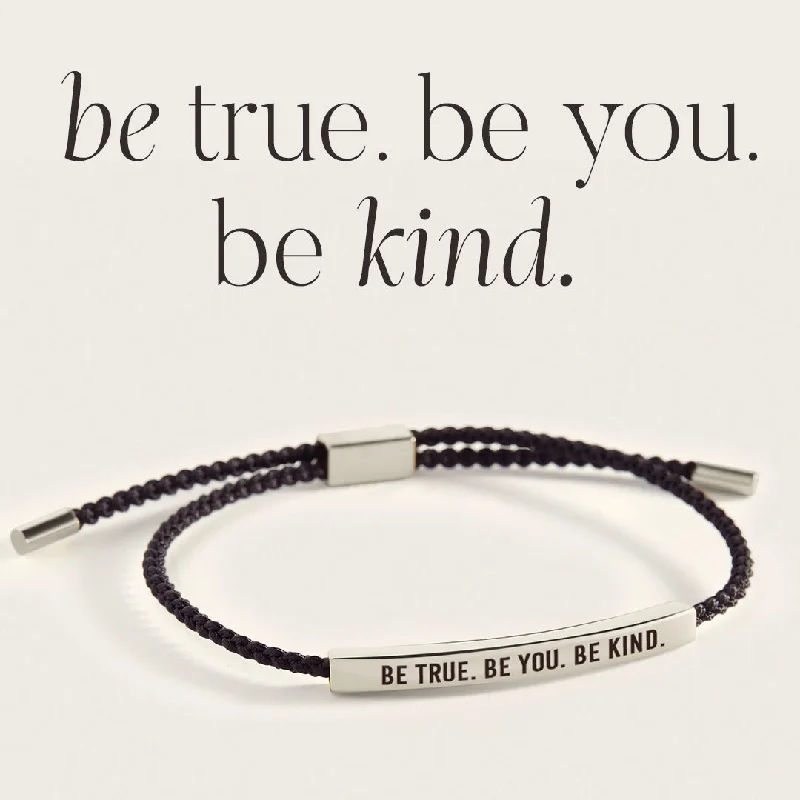 Subtle accent bangles-Be True. Be You. Be Kind Inspire Bracelet