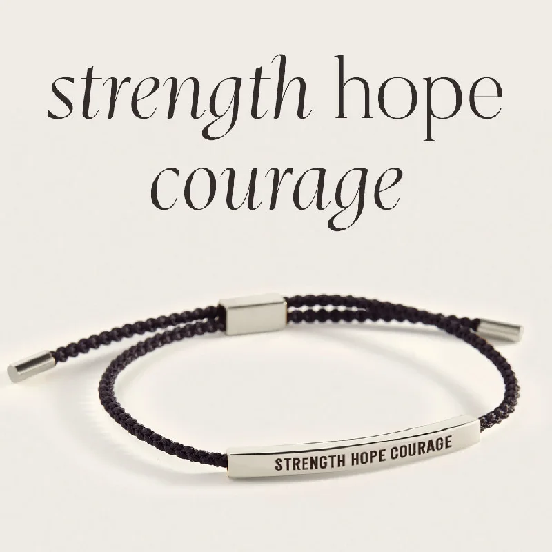 Pure link bangles-Strength Hope Courage Inspire Bracelet