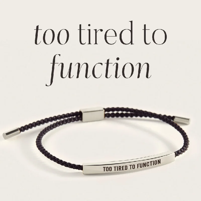 Multi-bead bangles-Too Tired to Function Inspire Bracelet