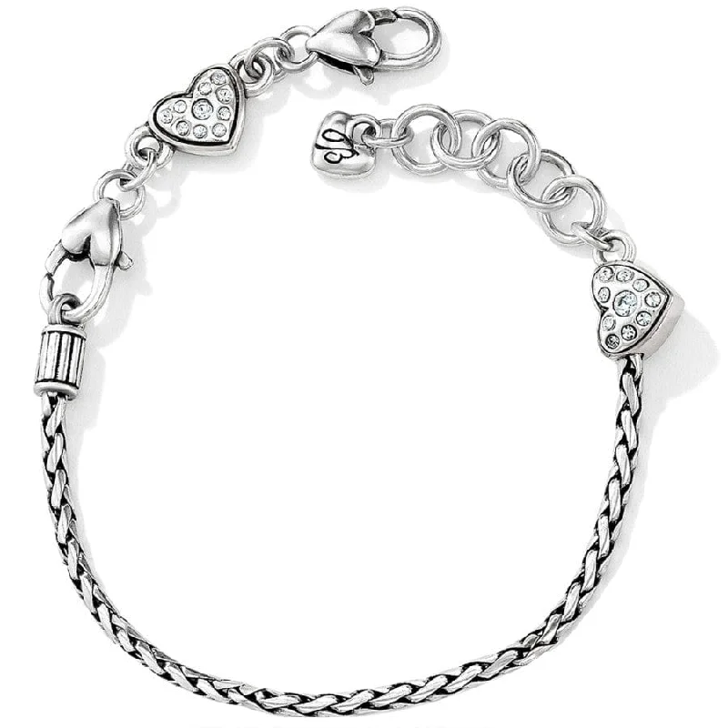 Pure link bangles-Heart Slide Bracelet