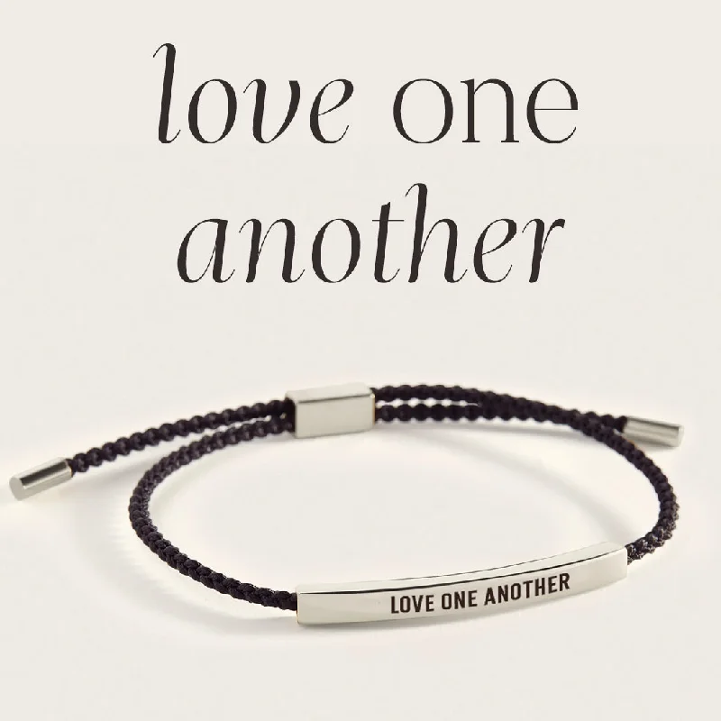 Oak grain bangles-Love One Another Inspire Bracelet