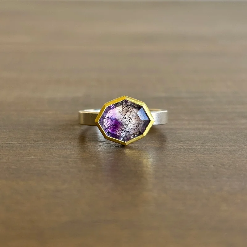 Amethyst Tablet Ring