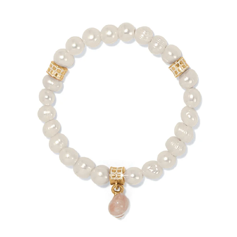 Gem strand bangles-Sunset Cove Poli Pearl Stretch Bracelet