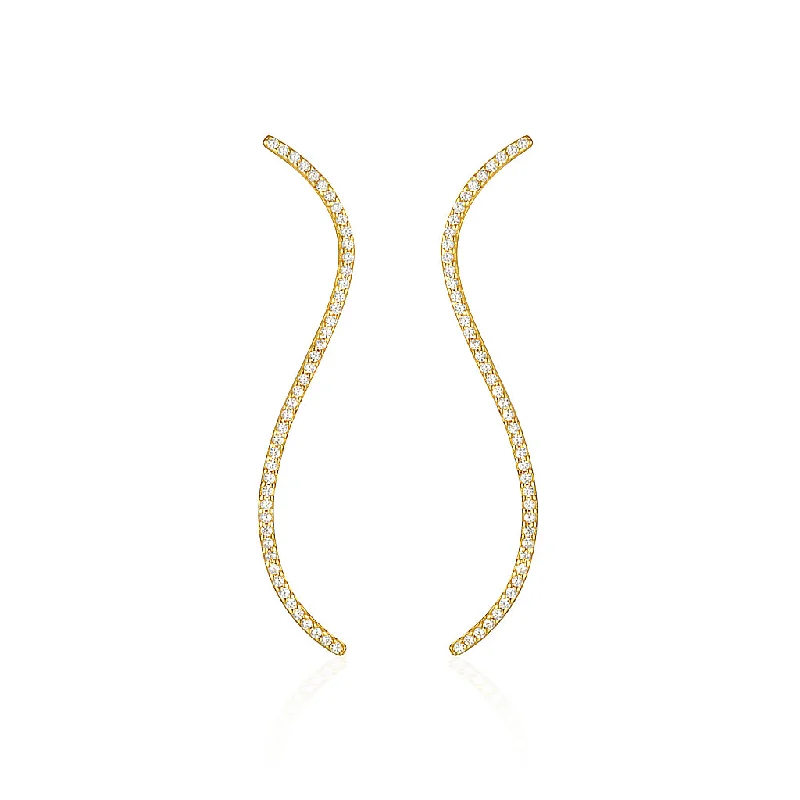 Swirl shape earrings-Susu Drop Earrings