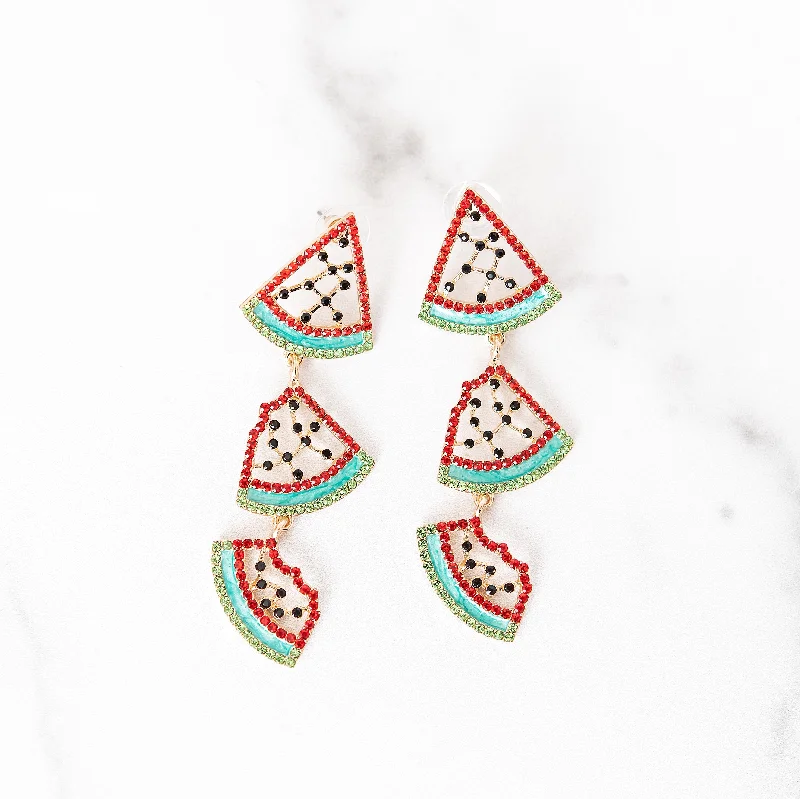 Light wood earrings-One in a Melon Earrings