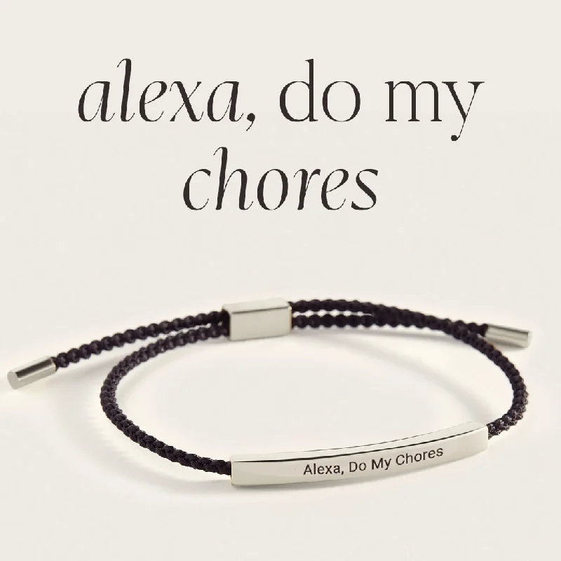 Chunky stone bangles-Alexa, Do My Chores Inspire Bracelet