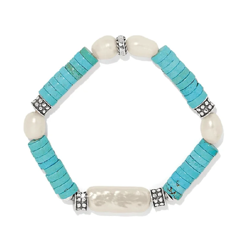 Whimsical bangles-Pebble Pearl Coast Stretch Bracelet