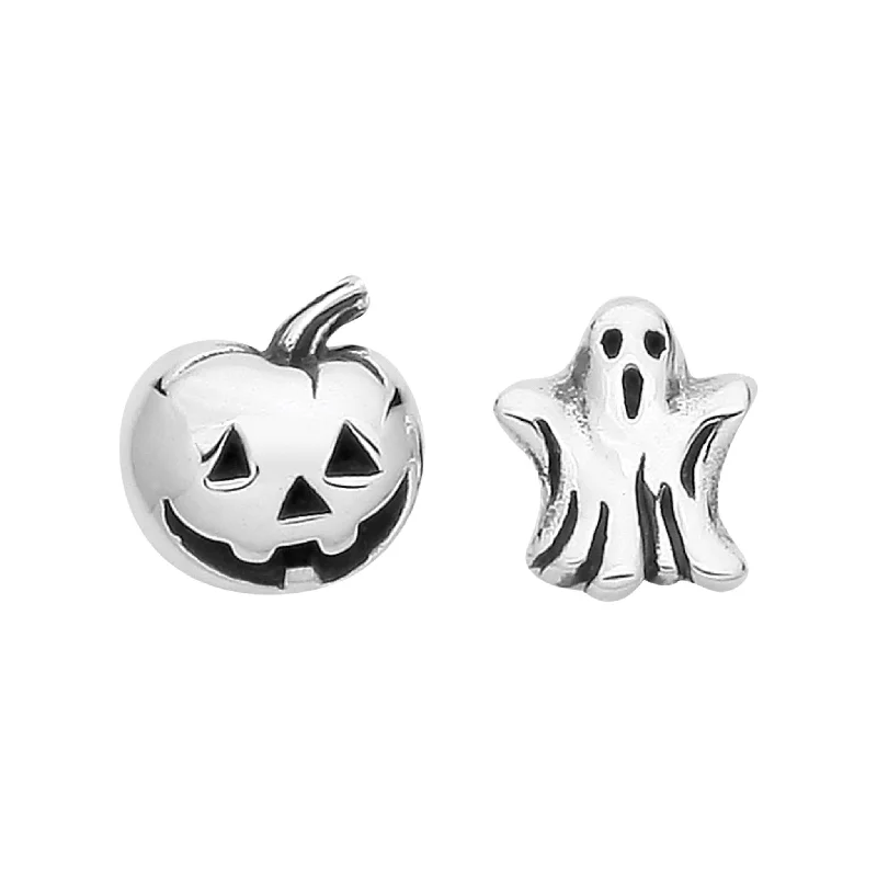 Coiled cord earrings-HALLOWS EVE - Sterling Silver Studs