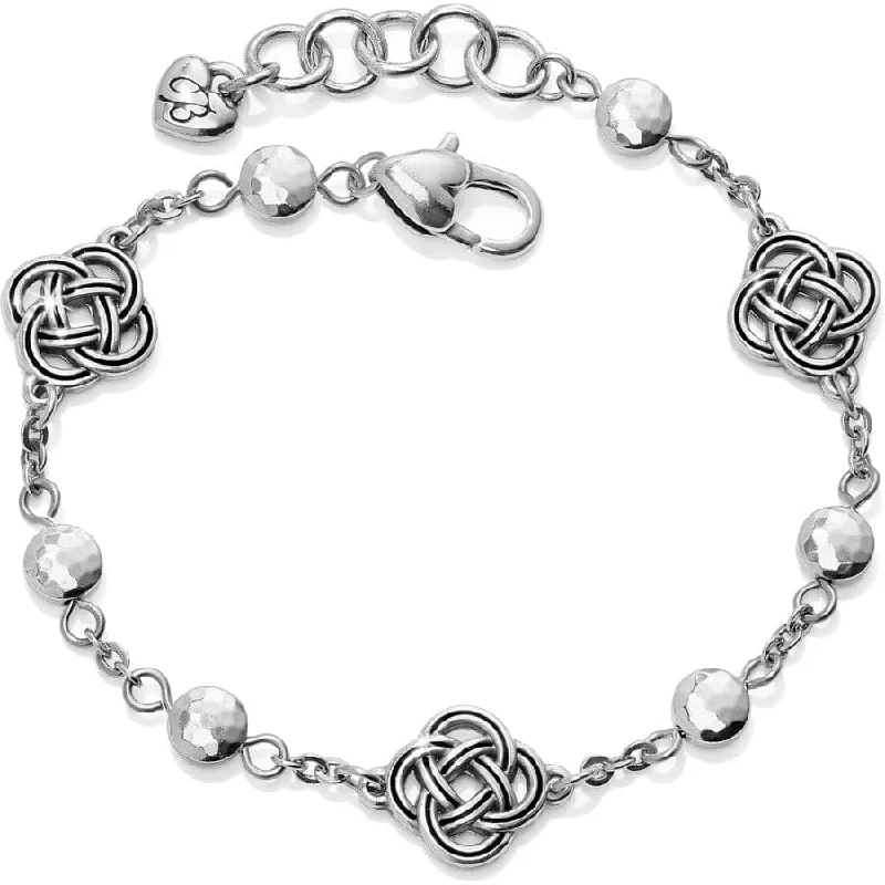 Gem strand bangles-Interlok Petite Station Bracelet