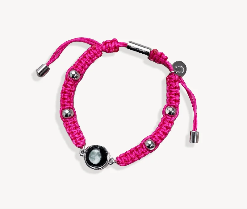 Pure link bangles-Pink Milestone bracelet